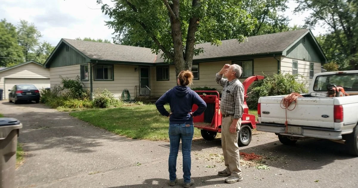 Helping an aging parent handle tree removal or storm cleanup