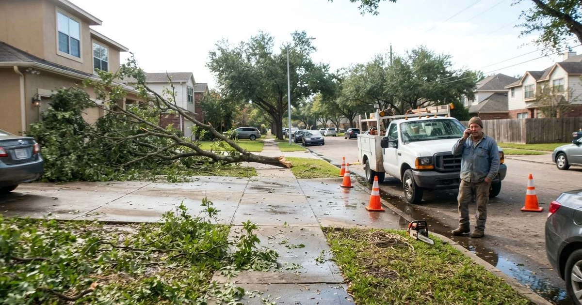 Storm damage tree safety: what to leave to a professional crew
