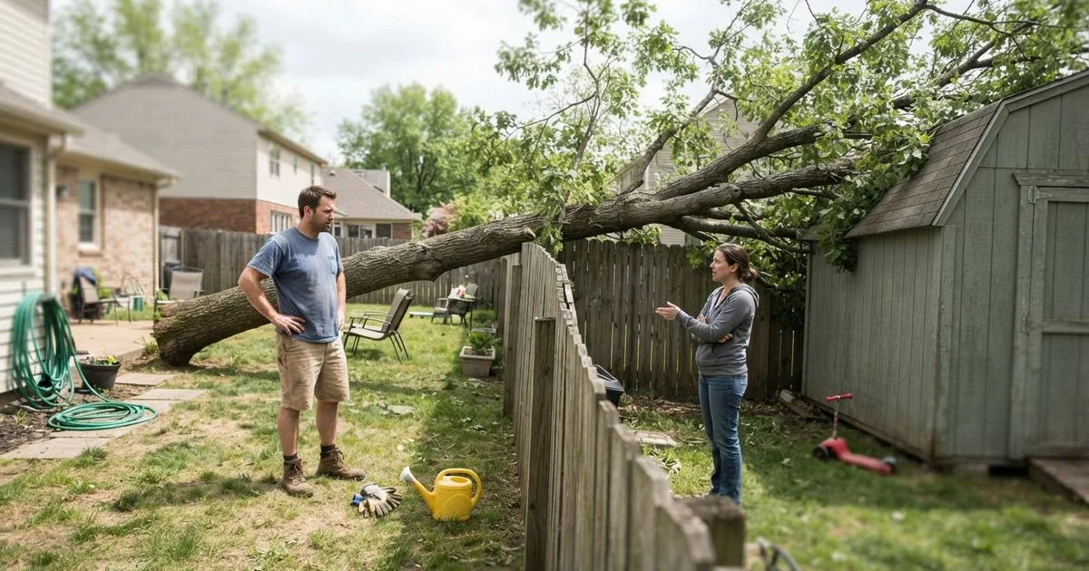 Who's liable when a tree falls on a neighbor's property in Westchester County